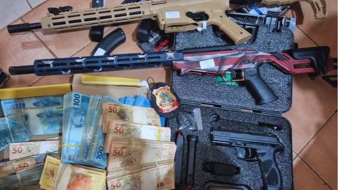 A PF intensifica ações contra o fornecimento ilegal de armamentos para facções criminosas no estado de São Paulo. - Imagem: Divulgação / Polícia Federal