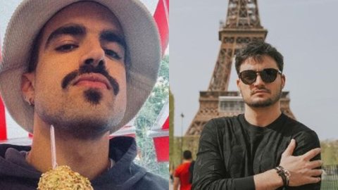 O youtuber Felipe Neto afirmou que discorda veementemente do posicionamento do ator - Imagem: Instagram @felipeneto e @caiocastro
