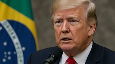 Com 74% dos brasileiros acreditando que o país está 'na direção errada', Trump observa a instabilidade política no Brasil. - Imagem: Reprodução | ChatGPT