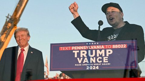 Trump eleito: Como a reeleição beneficia Elon Musk? - Imagem: Reprodução / X / @AlexXplore