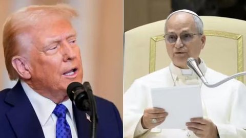 Trump e papa Leão XIV protagonizam embate público que expõe divergências entre política de segurança e discurso de paz no cenário internacional. - Imagem: Reuters / EPA