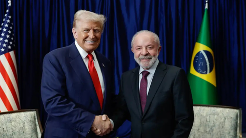 Trump compartilhou artigo que classifica a eleição presidencial brasileira de 2026 como um dos principais desafios políticos para o movimento conservador na América Latina - Imagem: Reprodução