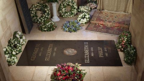 Rainha Elizabeth II está sepultada ao lado dos pais e do marido, príncipe Philip - Imagem: reprodução Instagram @theroyalfamily