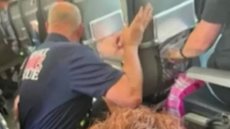 Forte turbulência joga passageiros contra o teto do avião e deixa 4 feridos - Imagem: reprodução redes sociais