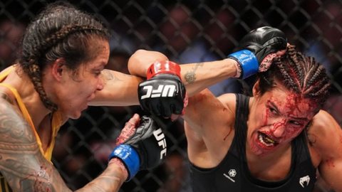 UFC: rostos de Amanda e Peña ficam deformados após luta; veja as imagens - imagem: reprodução Instagram @ufc