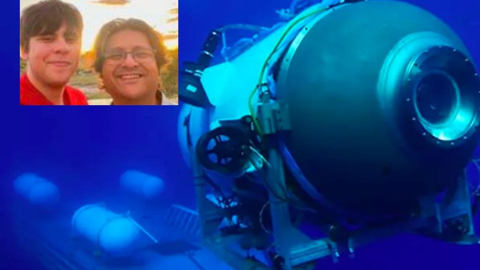 VEJA - família revela última foto de pai e filho momentos antes de embarcarem em submarino - Imagem: reprodução redes sociais