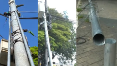 Câmeras do Smart Sampa são alvo de vandalismo - Imagem: Reprodução