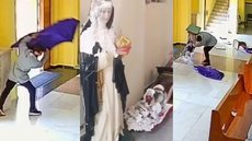 Polícia Civil de São Paulo está em busca do homem - Imagem: Reprodução / Instagram / @paroquiabomjesusdasoliveiras