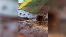 Prefeitura de Indaiatuba atribui rompimento a erosão do solo - Imagem: Reprodução / Paulo Bernardino