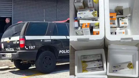 Operação policial expõe esquema de venda clandestina de canetas emagrecedoras. - Imagem: Divulgação/Polícia Civil.