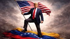 Venezuela e Trump: 4 posições - Imagem gerada por IA