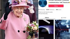 Tiktoker 'viajante no tempo' revela data da morte de rainha Elizabeth; confira - Imagem: reprodução Instagram @rainhadoreinounido / TikTok