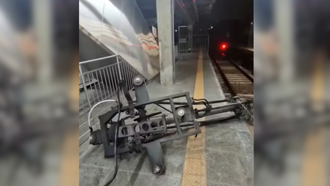 Plataforma lotada na estação Osasco após falha em trem da Linha 8-Diamante da ViaMobilidade - Imagem: Reprodução