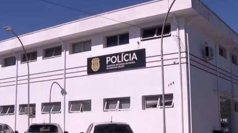 Delegacia Seccional de Mogi das Cruzes, de onde viatura da Polícia Civil foi furtada durante a madrugada - Imagem: Reprodução