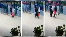 Suspeito foi preso nesta quarta-feira (25) - Imagem: Reprodução / Câmera de Segurança