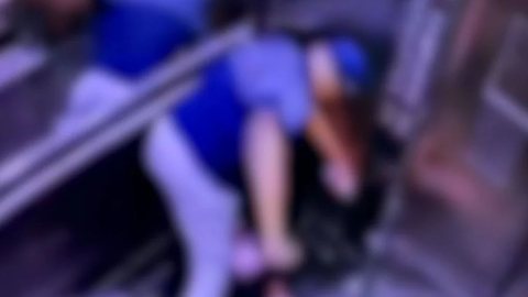 Câmeras de segurança flagraram o momento - Imagem: Reprodução / Câmera de Segurança