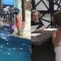 Vídeo mostra momento da queda da noiva que morreu caindo na piscina em SP - Imagem: Reprodução/Redes Sociais