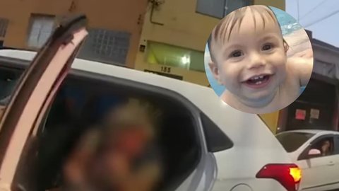 Um vídeo divulgado nesta terça-feira (09), mostra o resgate do bebê Nicolas. - Imagem: reprodução I Twitter e Youtube UOL