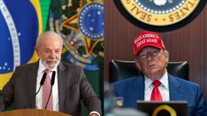 O encontro, que ocorreu no Palácio da Alvorada, foi o primeiro bilateral formal entre os líderes desde a ONU - Imagem: Reprodução / Agência Brasil / José Cruz / Instagram / @realdonaldtrump