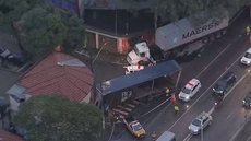 Motoristas são aconselhados a usar a Avenida Paes de Barros como rota alternativa para evitar o trecho afetado pelo acidente - Imagem: Reprodução/TV Globo