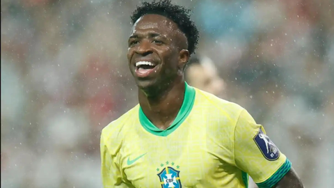 Vinícius Júnior marcou o gol brasileiro no empate por 1 a 1 com Marrocos, na estreia da Seleção na Copa do Mundo de 2026 - Imagem: Reprodução