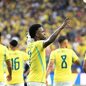 Vini Jr. comemorando gol diante da Escócia - Imagem: Reprodução/CHANDAN KHANNA / AFP
