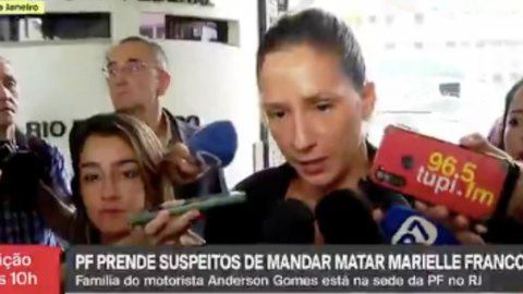 "Tapa na cara": diz viúva de Anderson Gomes após prisão de delegado - Imagem: reprodução TV Globo