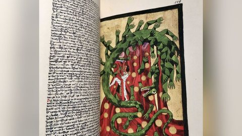 Carl Gustav Jung – Ilustração do Livro Vermelho (c. 1915) |No Livro Vermelho, Jung combinou escrita e imagem para expressar sua jornada interior. Um  processo de integração psíquica inspirado na alquimia espiritual - Imagem: Reprodução