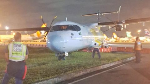 O incidente envolvendo uma aeronave ATR 72 ocorreu no Aeroporto de Congonhas - Imagem: Reprodução / Aeroin