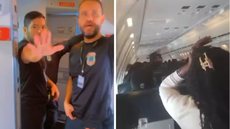 Aeronave com imigrantes haitianos permaneceu retida por cerca de dez horas no Aeroporto Internacional de Viracopos, em Campinas. - Imagem: Arquivo Pessoal