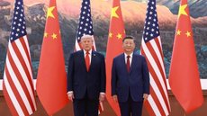 Trump e Xi Jinping se encontram na China - Imagem: Reprodução/Xinhua