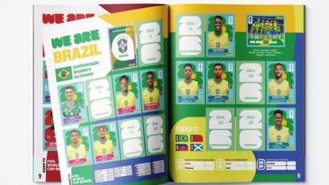 Panini lançou álbum de figurinhas antes da convocação final de Carlo Ancelotti - Imagem: Divulgação