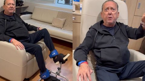 “Vai ficar tudo bacana”, diz Galvão Bueno antes de cirurgia - Imagem: Reprodução/Instagram