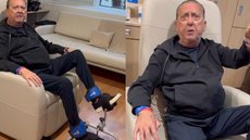 “Vai ficar tudo bacana”, diz Galvão Bueno antes de cirurgia - Imagem: Reprodução/Instagram