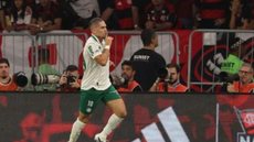 Paulinho marcou o terceiro gol alviverde no Maracanã e provoca torcida rubro-negra - Imagem: Reprodução/Wagner Meier/Getty Images