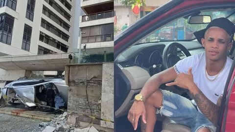 Vídeos mostram acidente grave que matou o cantor de brega funk MC Biel Xcamoso, aos 24 anos - Imagem: reprodução