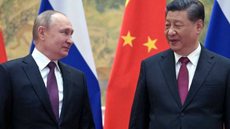 Xi Jinping foi a Rússia se encontrar com Putin - Imagem: reprodução Twitter @maria_avdv