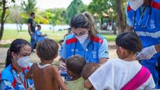 Médicos atendem população yanomami em comunidades de Roraima - Imagem: divulgação/Ministério da Saúde