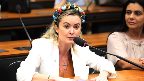 Deputada Júlia Zanatta protocolou projeto na Câmara para tentar derrubar decretos do governo Lula sobre plataformas digitais e internet - Imagem: Reprodução