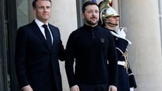 Visita de Zelensky a Paris antecede cúpula crucial com aliados para discutir apoio à Ucrânia em meio à invasão russa - Imagem: Reprodução / X / @Metropoles