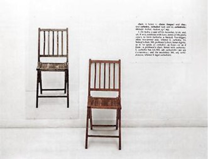 Cadeiras Uma e Três de Joseph Kosuth (1965)