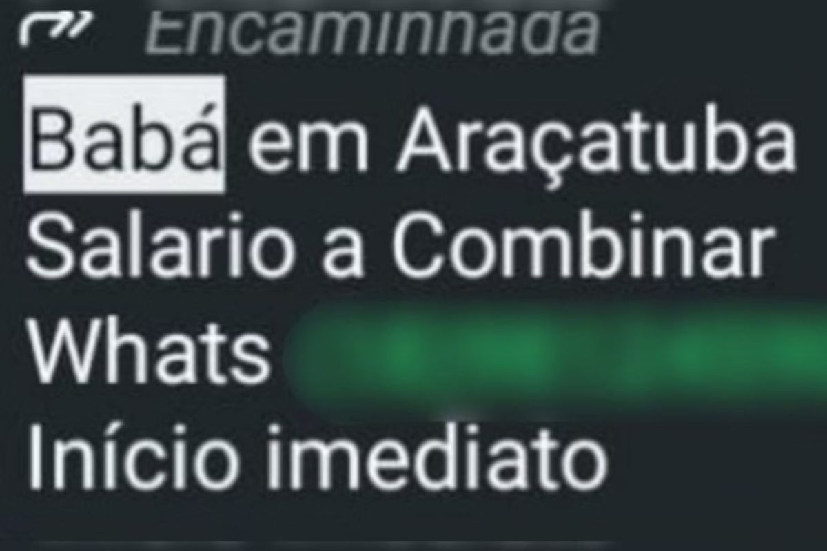 Falso anúncio - Imagem: Reprodução