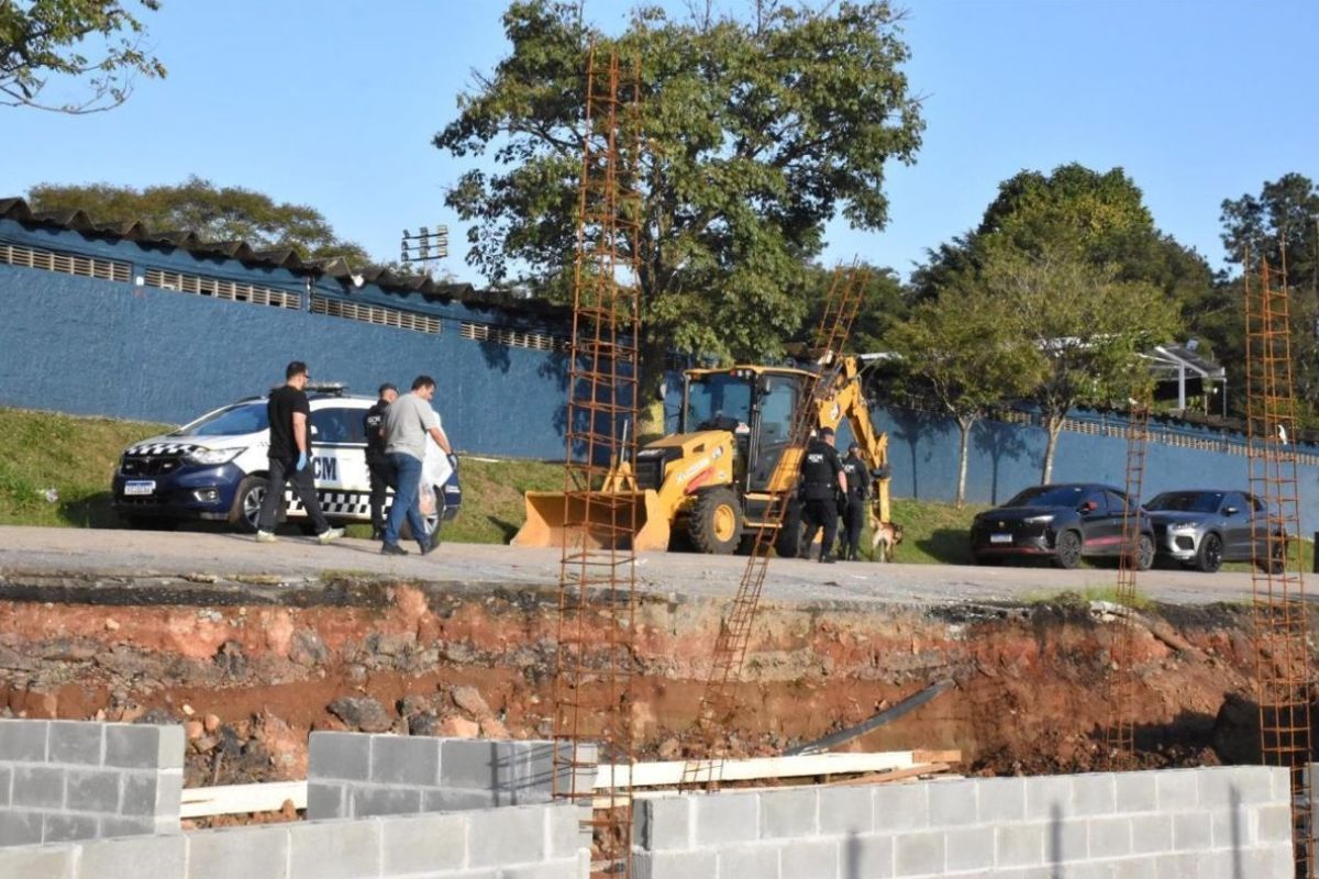 Obra onde o corpo do empresário foi encontrado - Imagem: Divulgação / Polícia Civil