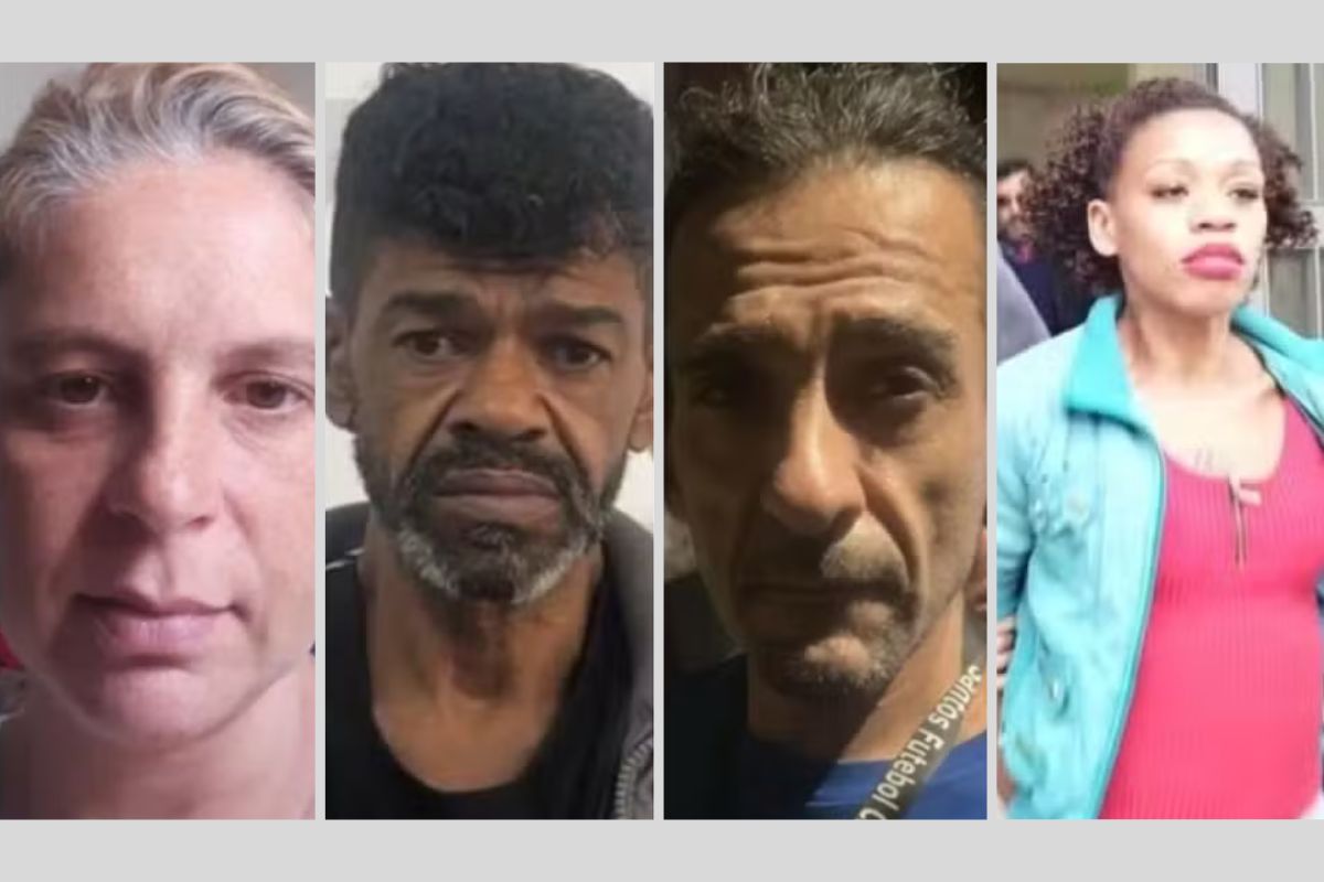 Os réus acusados de feminicídio são: Fernanda Loureiro Fazio (mandante), Rosemberg Joaquim de Santana, João Paulo Bourwuin e Jane Maria da Silva - Imagem: Reprodução / TV Globo