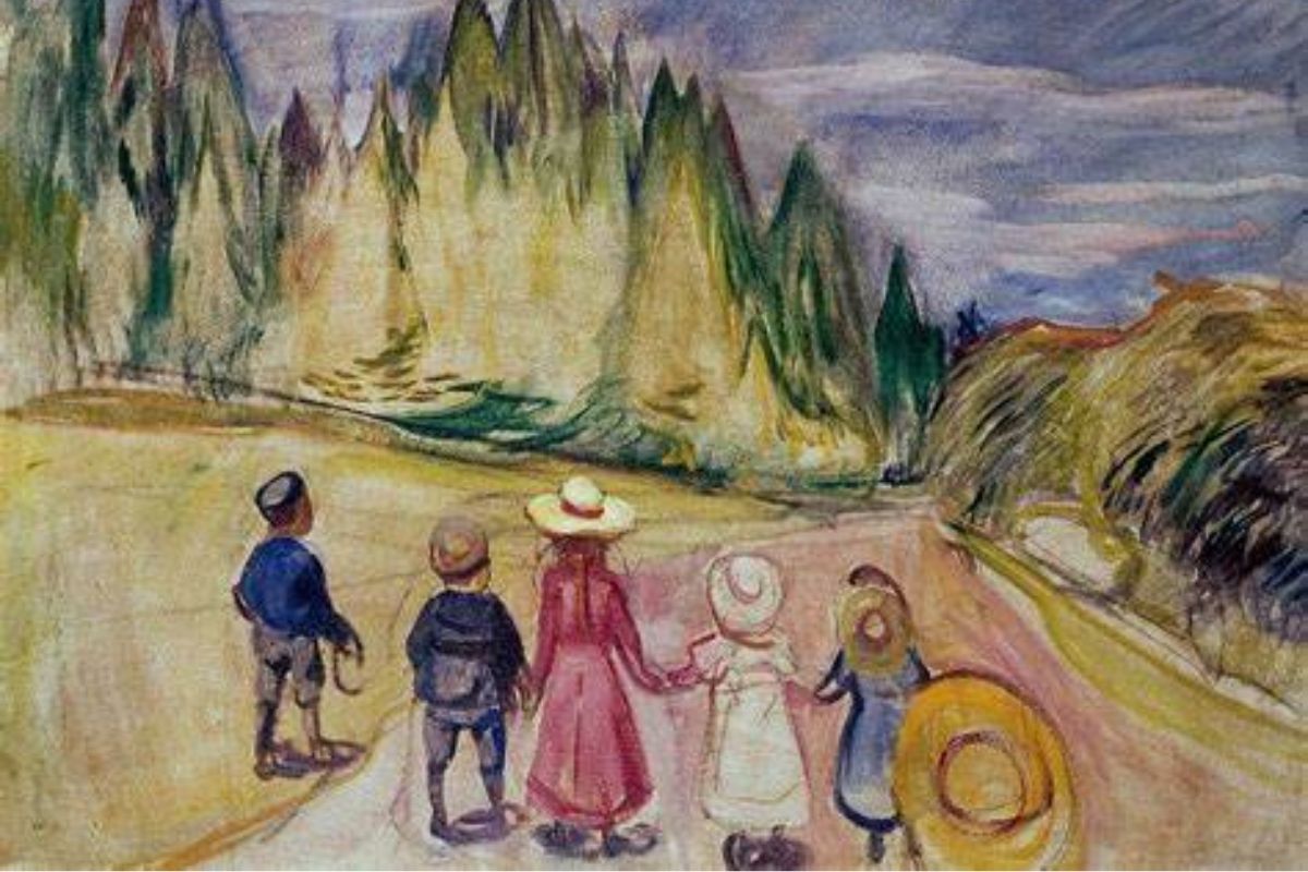 A Floresta do Conto de Fadas, de Edvard Munch - Imagem: Reprodução