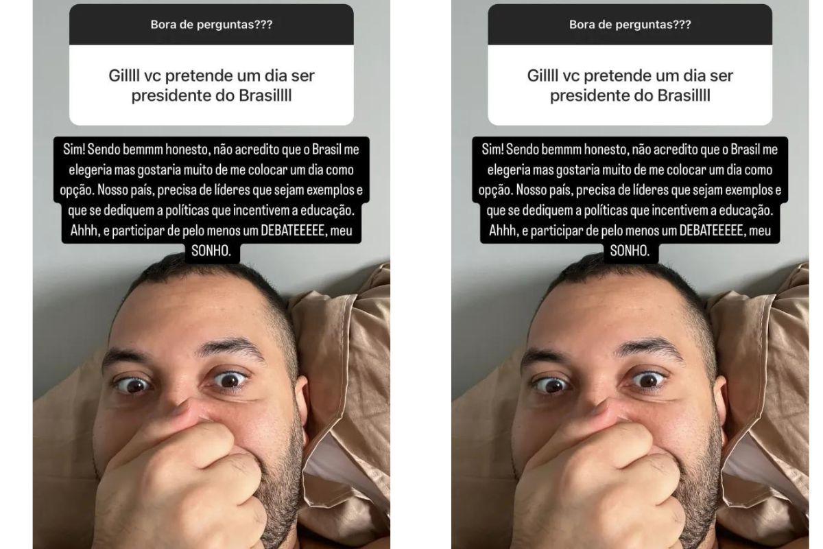 Gil do Vigor será candidato a presidente do Brasil? Saiba o que o ex-BBB respondeu