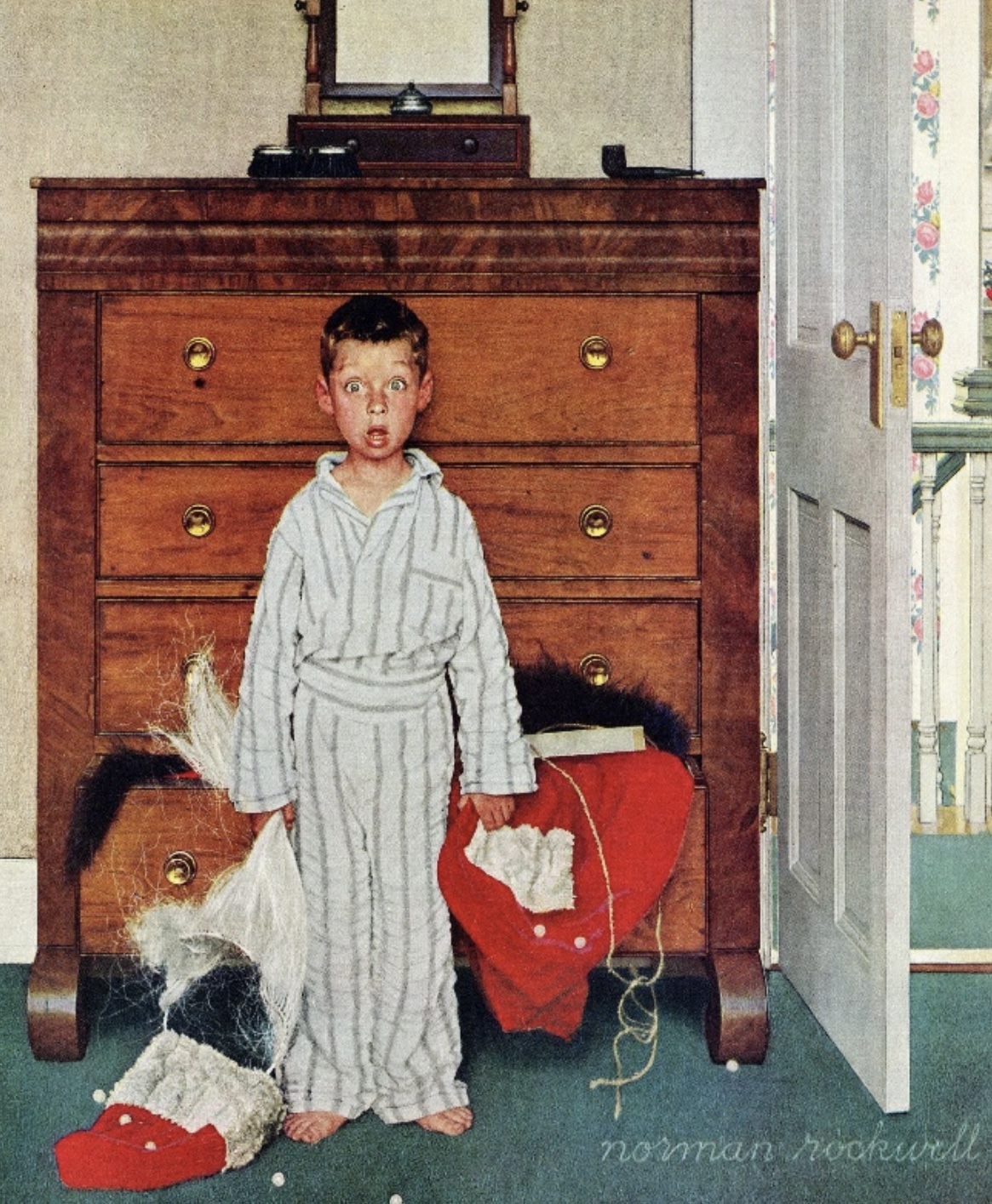  A descoberta (1956), de Norman Rockwell  