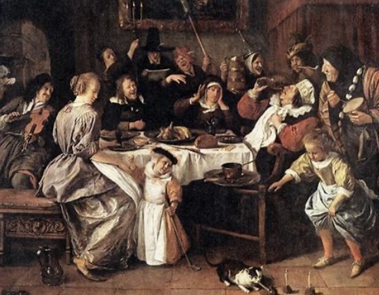 A festa de São Nicolau (1665-1668), de Jan Steen