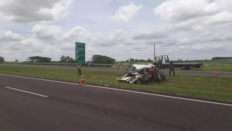 Motorista de Tupã chegou a ser socorrido, mas não resistiu (Foto: Cláudio Júnior/Arquivo pessoal)