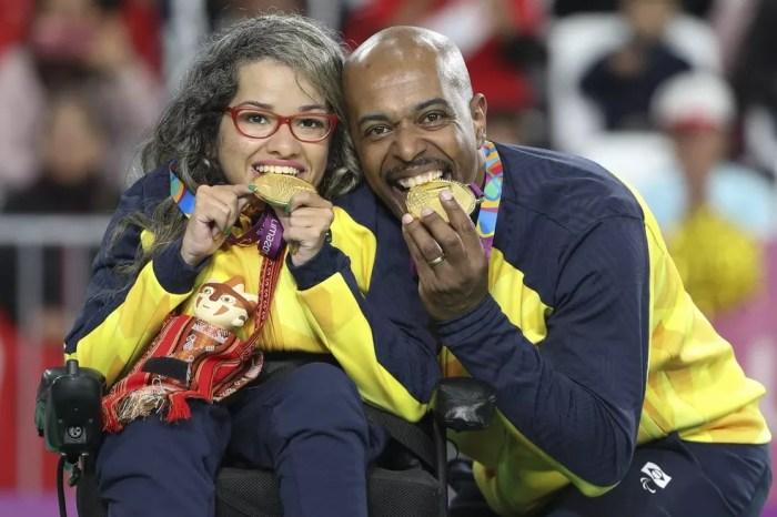 Evelyn Oliveira (à esquerda) vai tentar o bi em Tóquio — Foto: Comitê Paralímpico Brasileiro